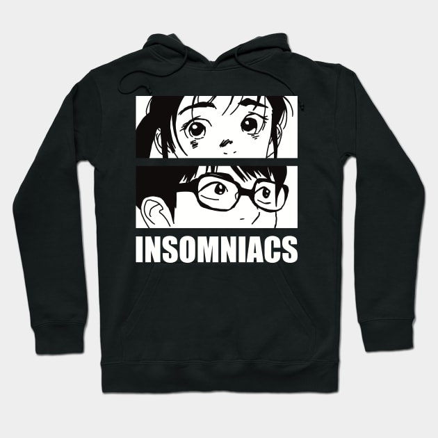 Aesthetic Isaki x Ganta from Insomniacs After School or Kimi wa Houkago Insomnia Anime and Manga Characters Hoodie by Animangapoi